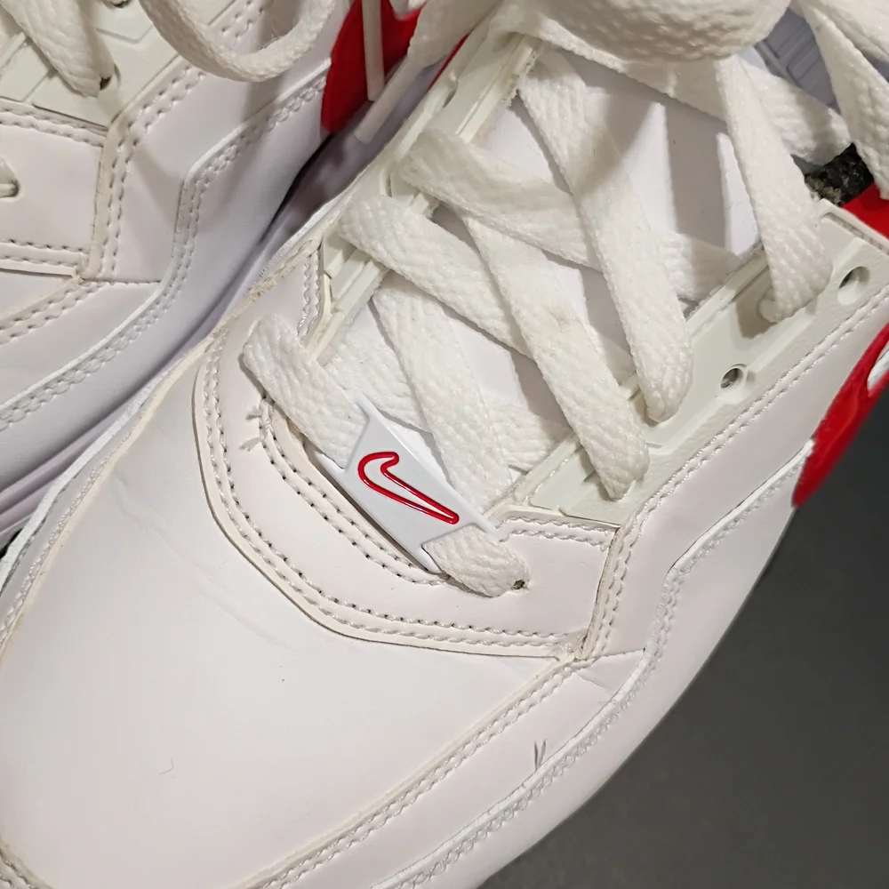 Nike Air Max LTD 3 Men's Casual White/University Red & Black Sneakers - Picture 7 of 14